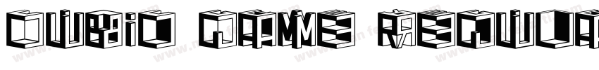 Cubic Game Regular字体转换